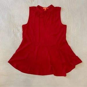 Joe Fresh red sleeveless blouse